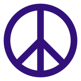 Peace Sign Decal (Purple)